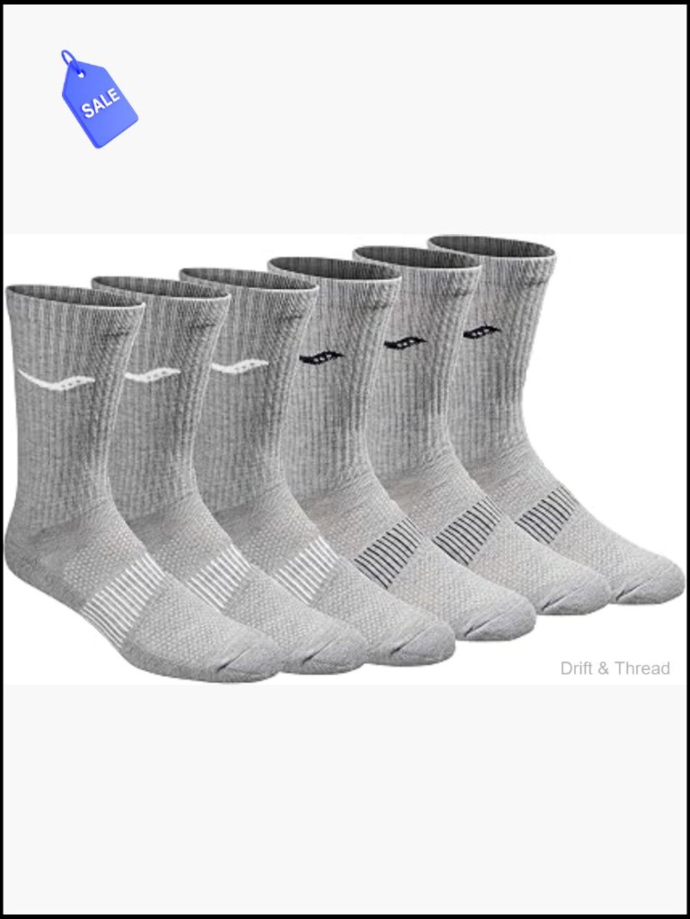 Men's Rundry Mesh Ventilating Performance Crew Socks 8-12 Or 13-15 (3, 6, 12